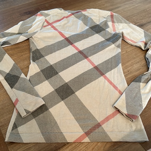 Burberry London classic check wool cashmere sweater Sz S - Picture 15 of 16